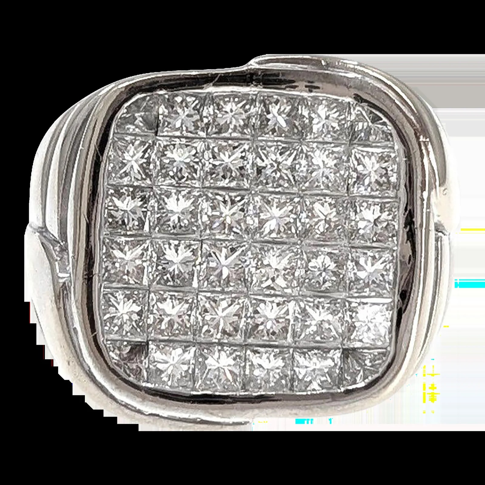 18kw Gents Invisible Set — Jewelry — resale