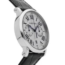 Cartier Rotonde de Chronograph Steel Auto 40mm Silver Dial WSRO0002 3