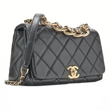 Chanel Chain Matelasse 23cm Single Flap Medium 66446 4