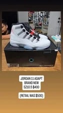 Size 10.5 - Air Jordan 11 Adapt 2