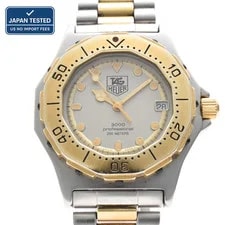 TAG Heuer — TAG Heuer 3000 Professional 934.213 Quartz Two-Tone Silver Dial Date 37mm — Watch — resale