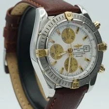 Breitling Chronomat Evolution A13356 Bezel White MOP Pearl BR675 Steel/Gold 2