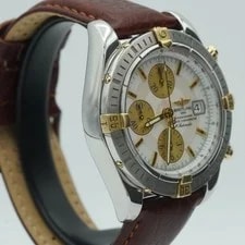 Breitling Chronomat Evolution A13356 Bezel White MOP Pearl BR675 Steel/Gold 3