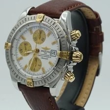 Breitling Chronomat Evolution A13356 Bezel White MOP Pearl BR675 Steel/Gold 4