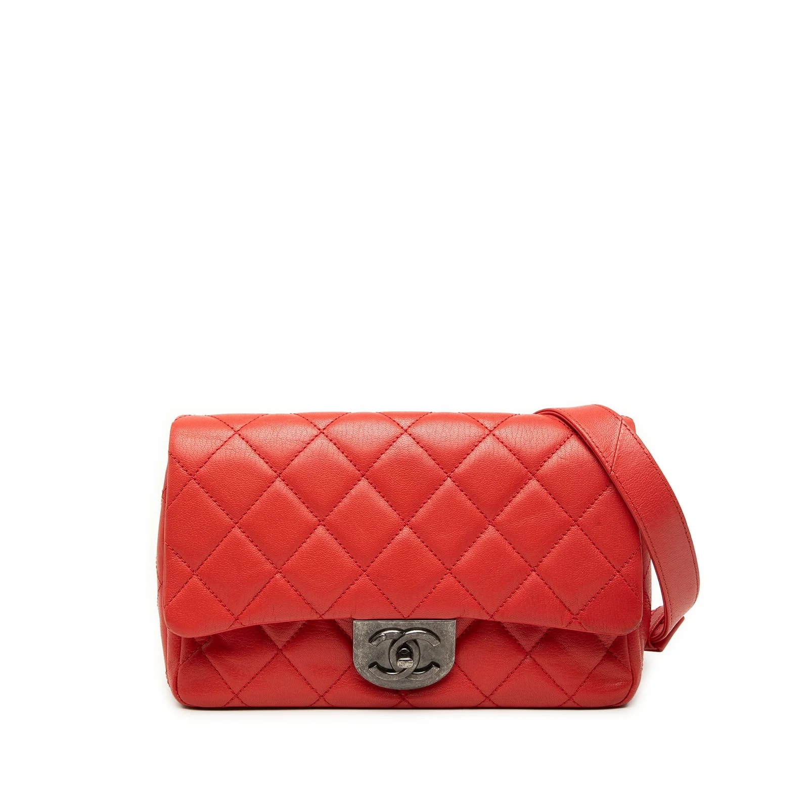 Chanel — Small Double Carry Waist Chain Flap — Handbag — resale