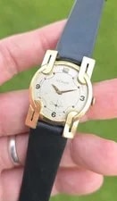1951 Jaeger LeCoultre Coronet 14K Gold Filled Runs Needs Crystal — Watch — resale