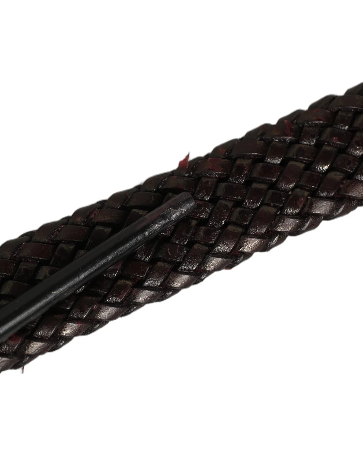 Dolce & Gabbana — Dolce & Gabbana Dark Woven Metal Buckle Belt — Accessory — resale