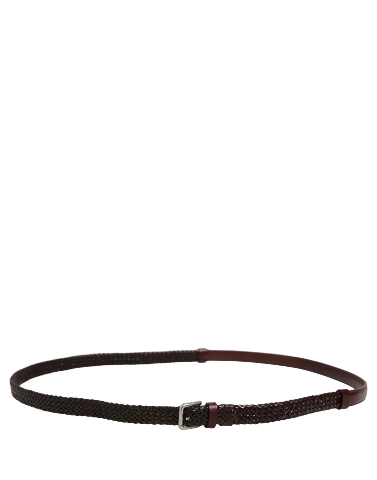 Dolce & Gabbana Dark Woven Metal Buckle Belt 2