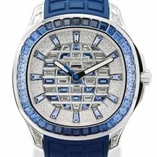 Patek Philippe Aquanaut Luce 5268/461G-001 White Gold Diamond Blue Sapphire Dial 4