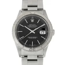 Rolex — Rolex Datejust 16264 36mm Stainless Steel Black #WW1689 — Watch — resale