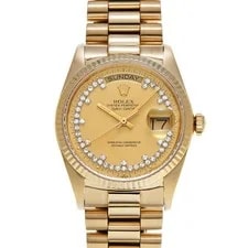 Rolex — Rolex Day-Date 18038 36mm Yellow Gold Champagne #WW396 — Watch — resale