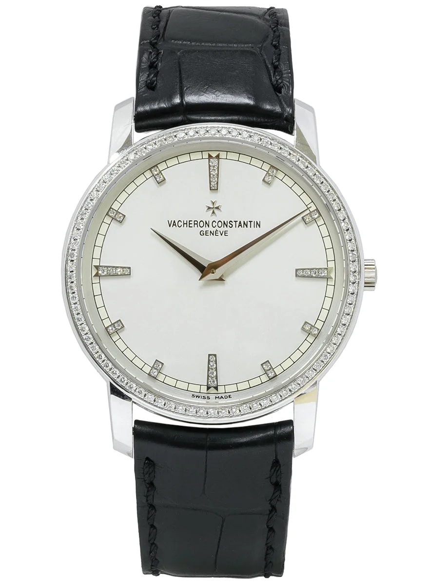Worldofluxuryus — Vacheron Constantin Traditionnelle 18K White Gold & Diamonds — Watch — resale