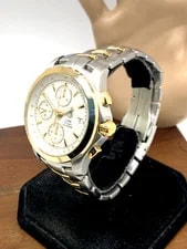 Tag Heuer CJF2150 Swiss Automatic Chronograph 18k Yellow Gold Steel 2