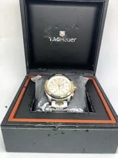 Tag Heuer CJF2150 Swiss Automatic Chronograph 18k Yellow Gold Steel 4
