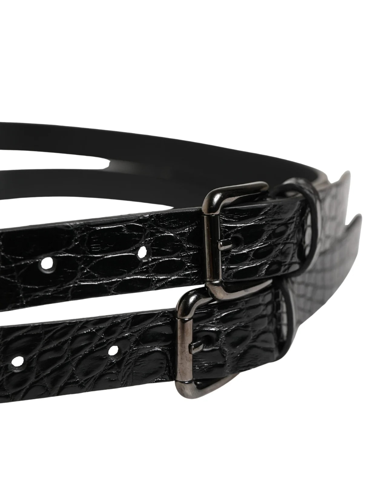 Dolce & Gabbana Double Strap Buckle Belt 3