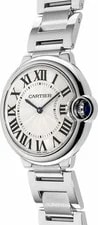 Cartier Ballon Bleu Stainless Steel Guilloche Silver Dial W69011Z4 3