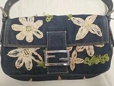 Fendi 90s Y2K Mamma Baguette Floral . 2