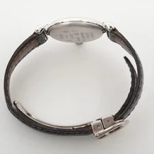 Cartier Must Colisee W1001644 925 SS & Leather QZ White Dial 2