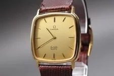 Omega de Ville Cal.1365 Gold Square Quartz From Japan 2