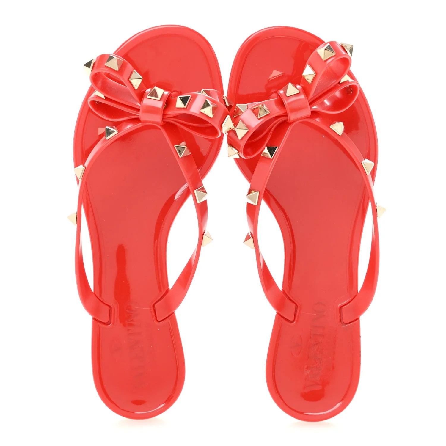 Jelly Rockstud Bow Thong 35 Valentino 2