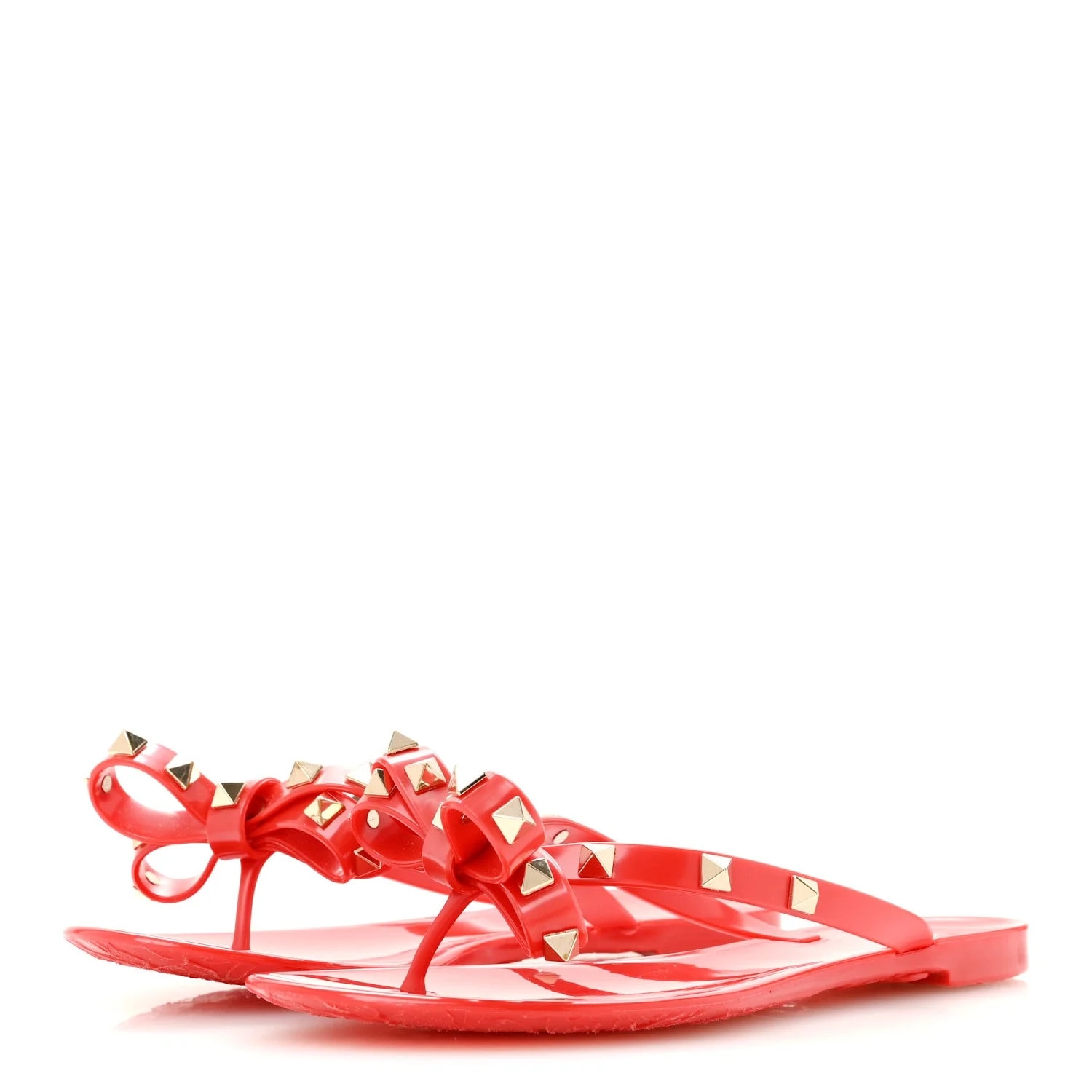 Jelly Rockstud Bow Thong 35 Valentino 4