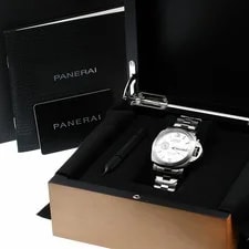 Panerai — Panerai Luminor Marina 42MM PAM00977 Automatic Box Papers Silver — Watch — resale