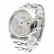 Panerai Luminor Marina 42MM PAM00977 Automatic Box Papers Silver 3