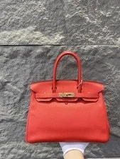 Hermès — Hermes Birkin 30 Tomate Hardware Top Handle — Handbag — resale