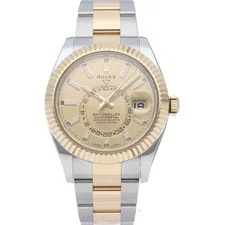 Rolex Sky-Dweller Oyster 326933 K18YG/Stainless Steel mensWatch Champa... 2