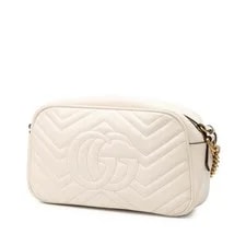 Authenticated Gucci Mini GG Marmont Matelasse Flap Crossbody Calf 2