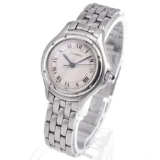 Cartier Panthère Cougar SM Date Silver Quartz W35001F5 #AOHW1773 2