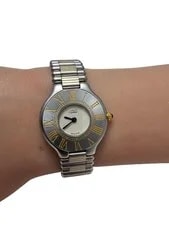1989 21 Must de Cartier Two Tone With Pouch/Cert 2