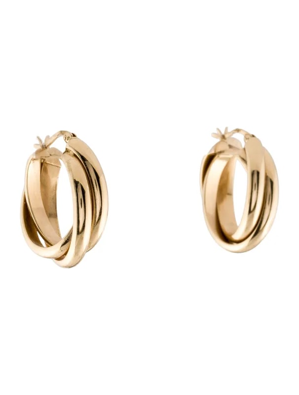 14K Twisted Hoop — Jewelry — resale