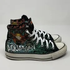 Converse All Star Hi DC Comics Aquaman Shoes 6 8 Graphics 2