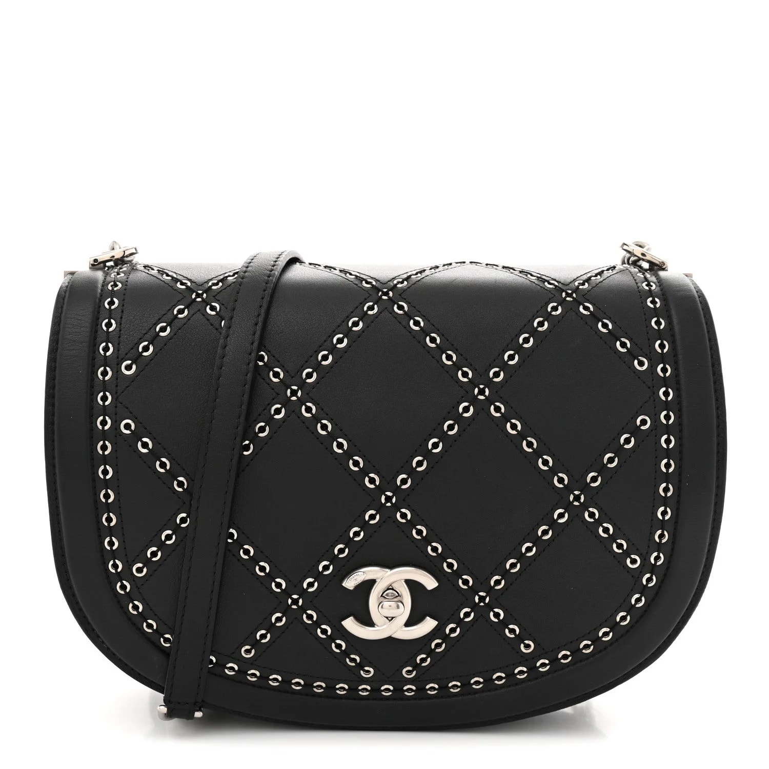 Chanel — Coco Eyelets Small Flap — Handbag — resale