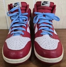 NikeDunk High Top White Varsity Red USA 317982-162 Mens US Sz 10 Athletic Shoes 3