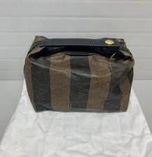Fendi — Authentic Fendi Roma Pequin Mini Baguette -#2241-26540-089 Cute! — Handbag — resale