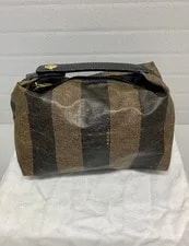 Authentic Fendi Roma Pequin Mini Baguette -#2241-26540-089 Cute! 3