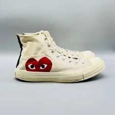 Converse — Converse Shoes 11 Chuck All Star Comme des Garcons Play High Top — Sneaker — resale
