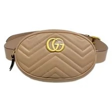 Gucci — Gucci GG Marmont Quilting Belt 476434 Bum — Handbag — resale