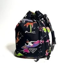 Prada — Prada Re Drawstring Surf Print 22cm — Handbag — resale