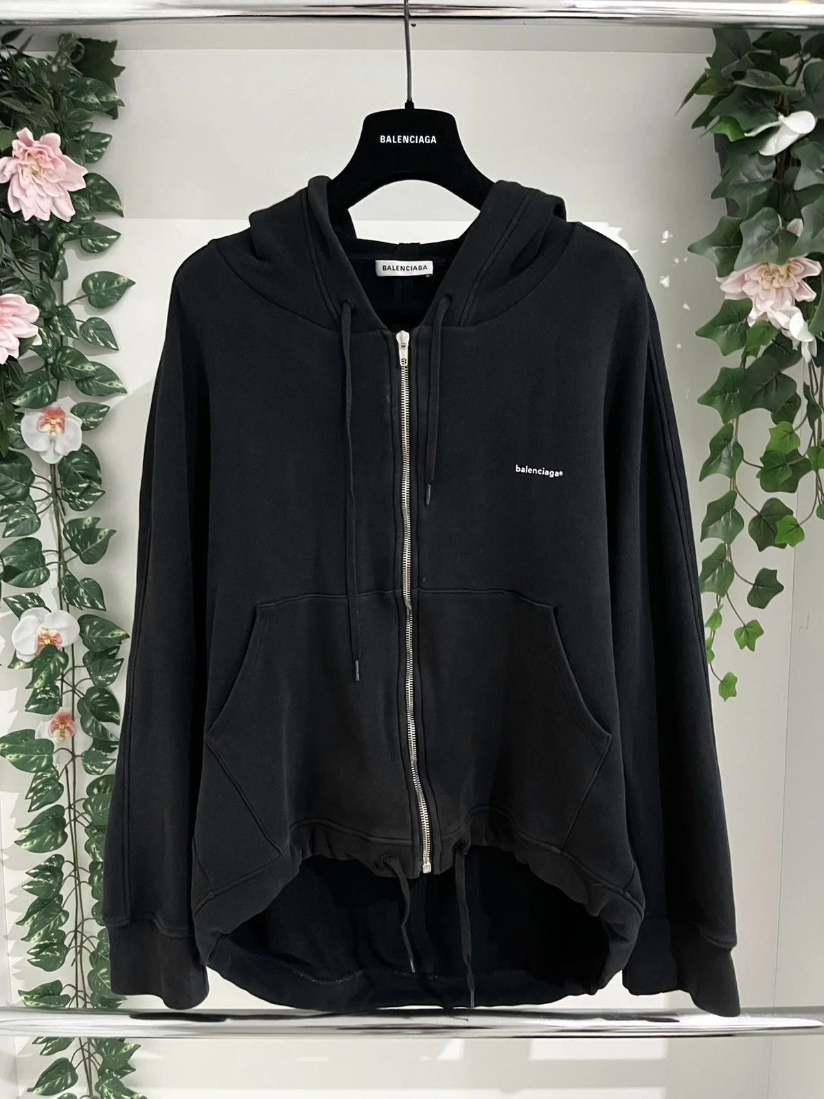 Balenciaga — Balenciaga By Demna Oversized Cut Zip Up Hoodie — streetwear — resale