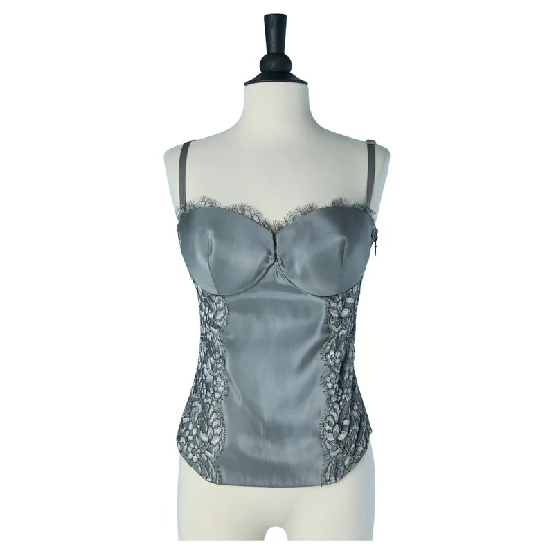 La Perla — Bustier With Lurex Lace and Laces la Perla New With Tag — Designer Shoe — resale