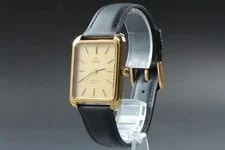 1978 Omega de Ville Cal.1330 Quartz Push Gold Tank 29mm [Exc+5] 3