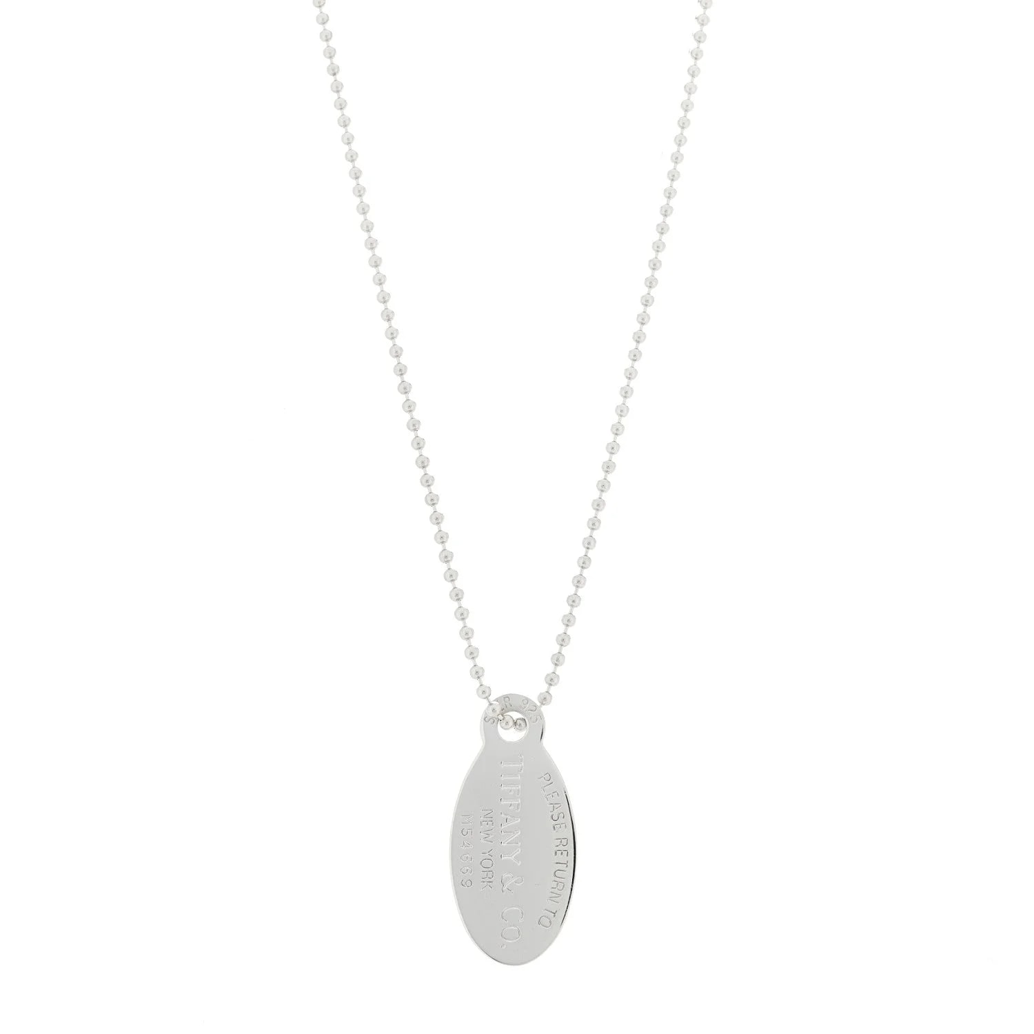 Tiffany & Co. — Return To Tiffany Oval Dog Tag — Jewelry — resale