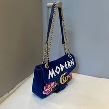Gucci GG Marmont 30 Modern Floral Chain 2