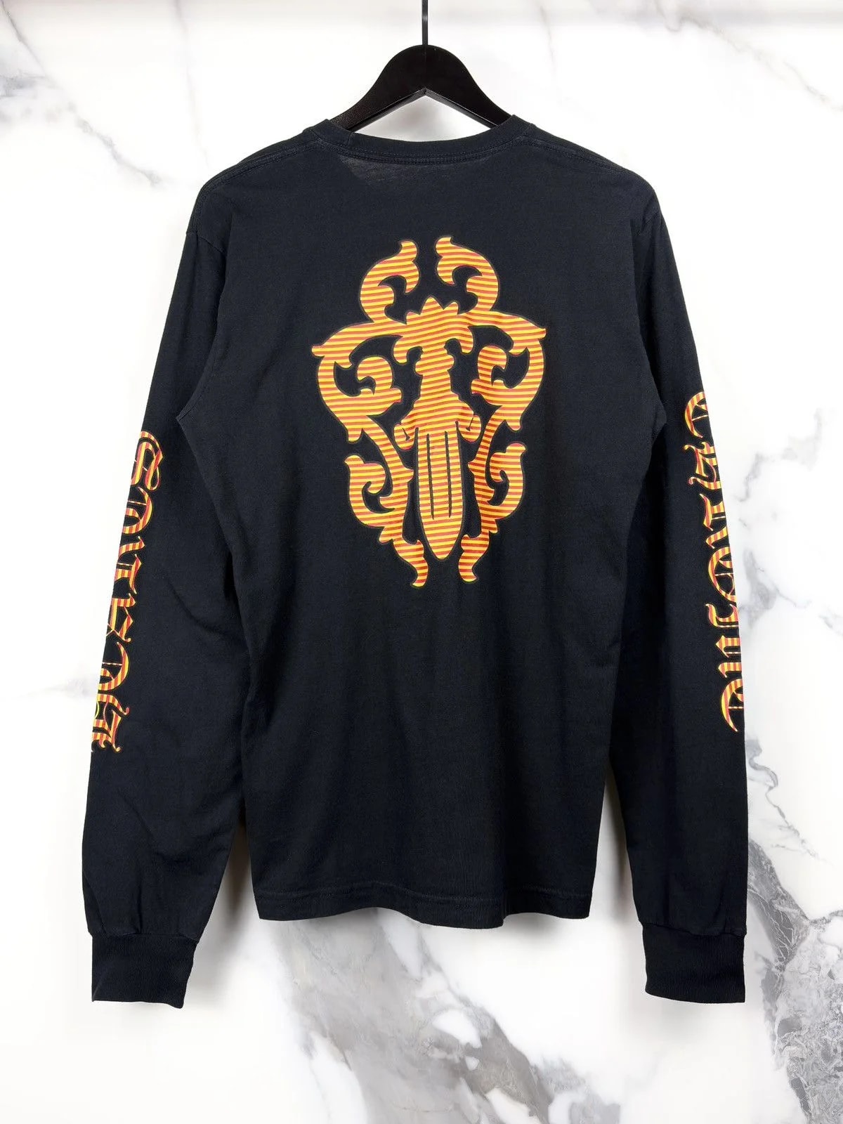Chrome Hearts — Hearts Hairy Dagger Striped Longsleeve Tshirt — streetwear — resale