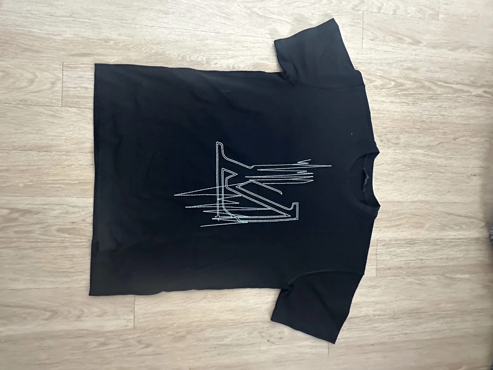 Louis Vuitton — Louis Vuitton T-Shirt Stiched Logo — streetwear — resale