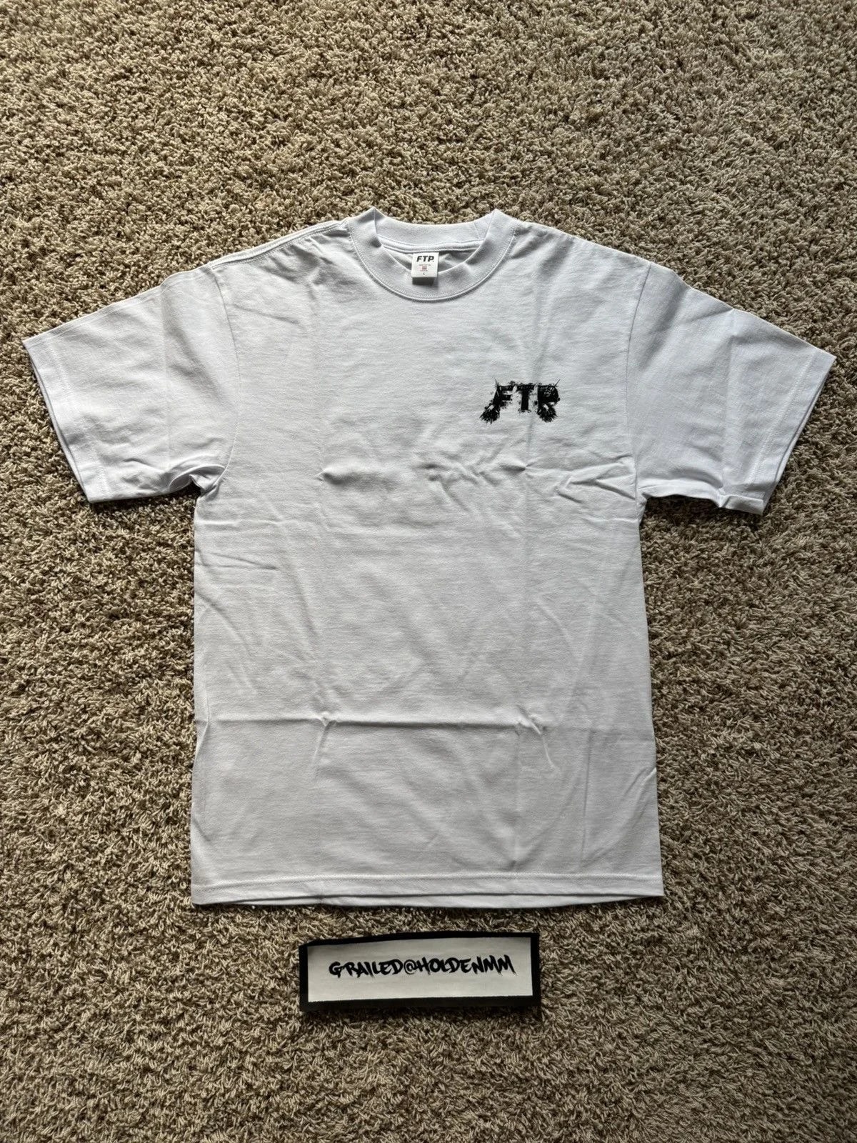 FTP Grave Logo Tee White — streetwear — resale