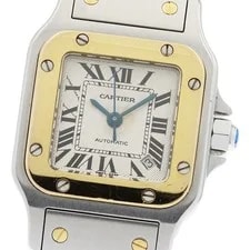 Cartier — Cartier Santos GalbeeSM W20017D6 Beige Dial Quartz Watch_955093 — Watch — resale